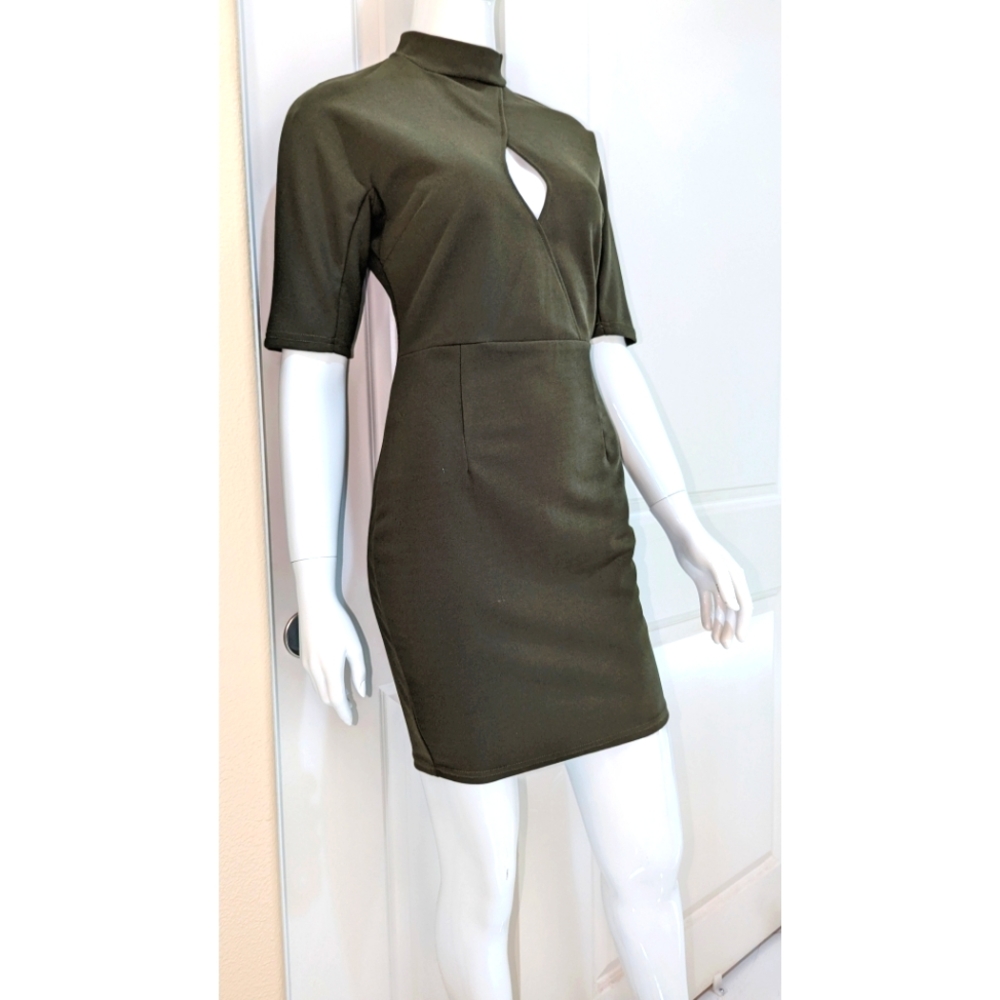 AX paris dark green dress size 12